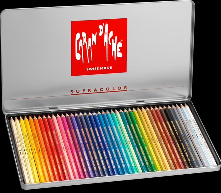 Image du produit Caran d'Ache Supracolor Aquarelle Metallschachtel (Multicolore, 40 x)