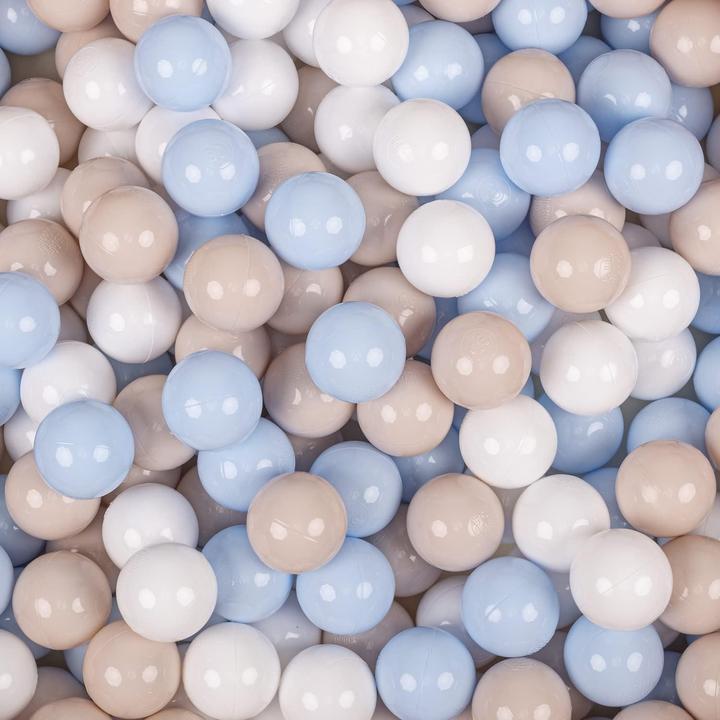 Image du produit Milkii Bälle für Bällebad 100 Stk. & Aufbewahrungstasche, ∅ 7cm, Pastellblau