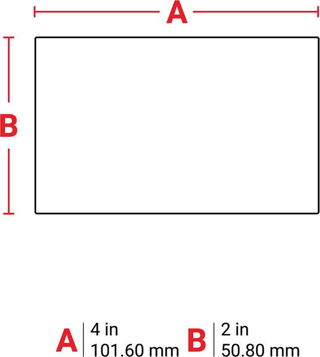 Produktbild Brady B33-55-438, metallisierter Polyester, Silber, matt, 101.60 x 50.80 mm, fälschungssicher, per