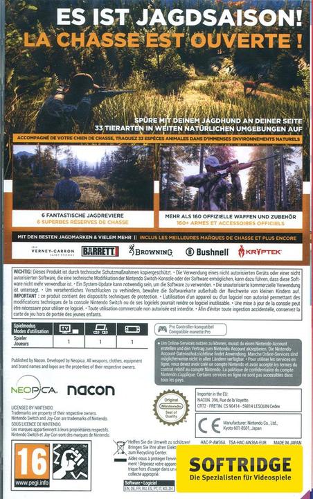 Produktbild Nacon Gaming Hunting Simulator 2 (Switch, Multilingual)