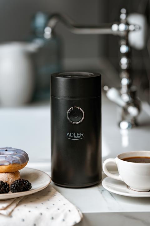 Image du produit Adler Moulin à café AD4446bs 150 W, Capacité en grains de café 75 g, Interrupteur de sécurité du (Prise UE)