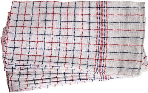 Image du produit Betra Torchon Coton Blanc, Rouge, Bleu (6 pcs)