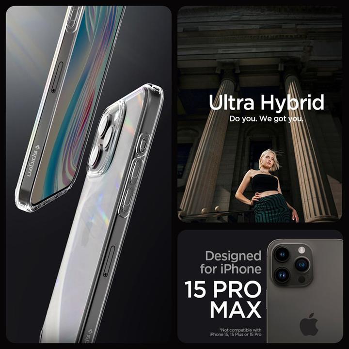Immagine prodotto Spigen Ultra ibrido iPhone 15 Pro Max 6,7" cristallino (Apple iPhone 15 Pro Max)