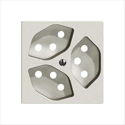 Image du produit Feller Kit de cache prise 3xT13 K gris clair
