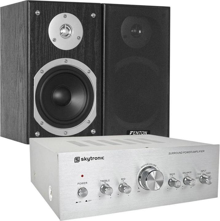 Image du produit Skytec 280W HiFi set met versterker, speakers en kabels (1 pièce, 280 W)