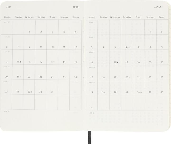 Produktbild Moleskine Taschenagenda Daily (9 x 14 cm, Englisch)