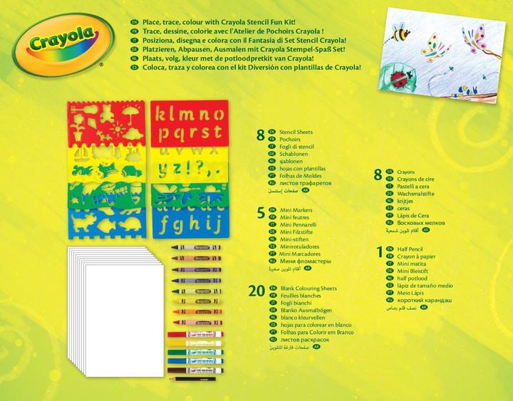 Valeurs nutritives et ingrédients Crayola peinture au pochoir