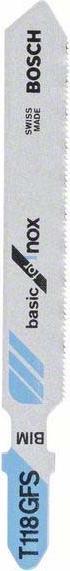 Produktbild Bosch Professional Zubehör PRO Stainless Steel T118GFS Stichsägeblatt, 83 mm, 5-tlg.
