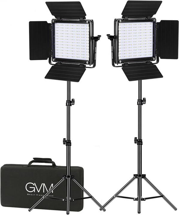 GVM 800D-RGB-2L (Flächenleuchte, Studioleuchte, Videoleuchte)