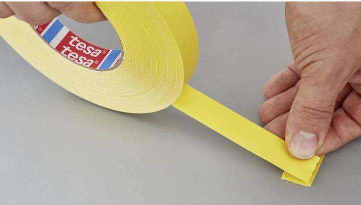 Produktbild tesa tesaband 4651 Premium 04651-00519-00 Gewebeklebeband Gelb (L x B) 50 m x 1 (19 mm)
