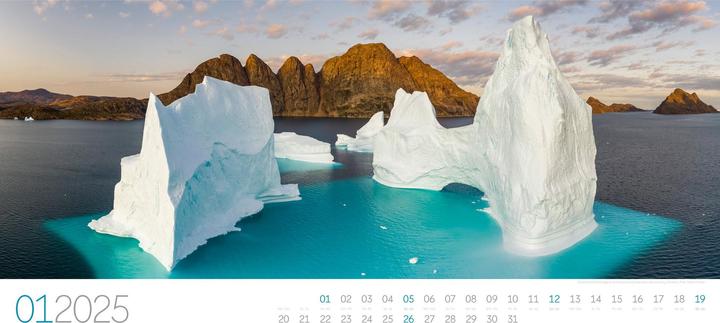 Produktbild Panorama - Stefan Forster Kalender 2025 (66 x 33 cm, Harter Einband, Deutsch, Englisch)