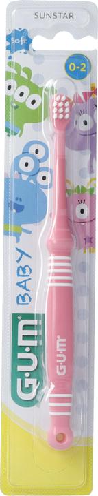 Produktbild GUM Baby Zahnbürste 0-2 Jahre rosa (Weich, 1 x)