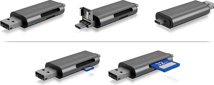 Image du produit Icy Box Ib-Cr200-C (USB, USB 2.0 Micro-B)