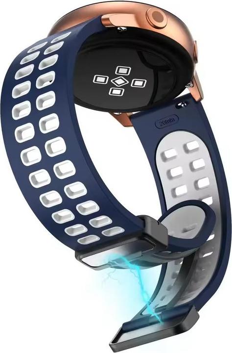 Immagine prodotto Cbx Pure Silikon Uhrenarmband mit magnetischer Faltschliesse 22mm (22 mm, Silicone)