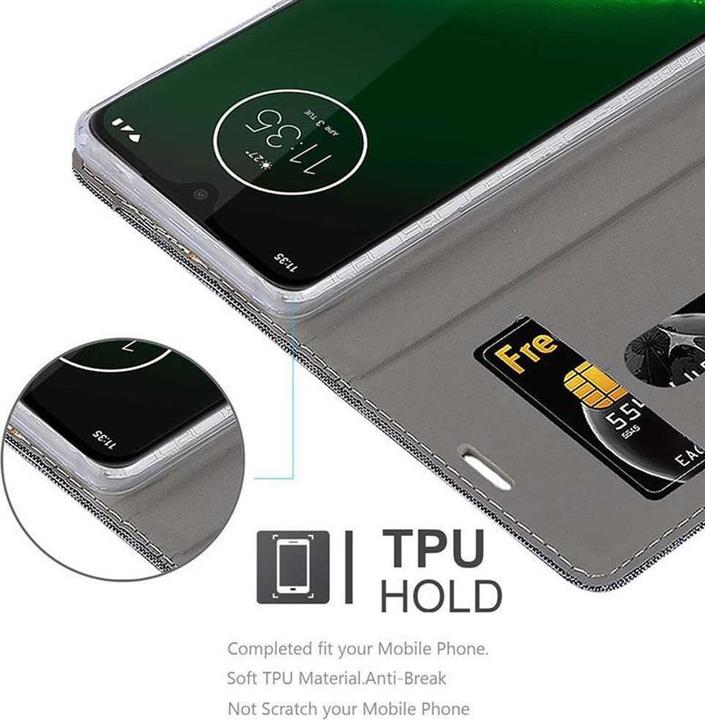 Image du produit Cadorabo Couverture look jeans Book (Motorola Moto G7, Motorola Moto G7 Plus)