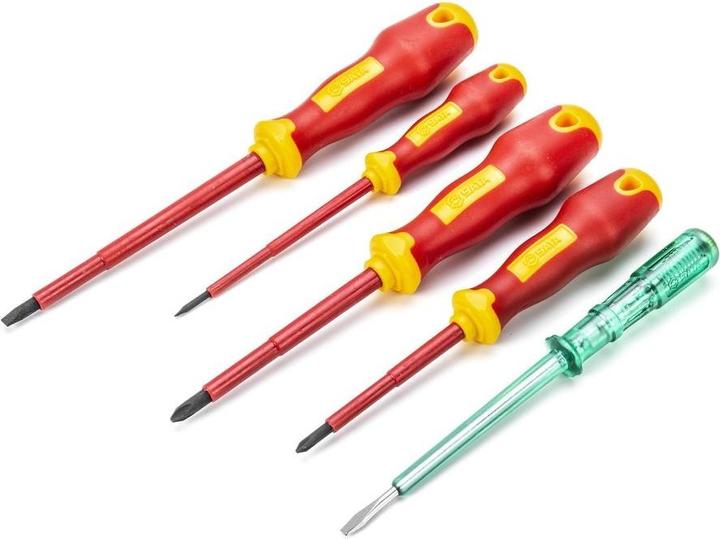 Productafbeelding SATA 5 Tlg. Schraubendreher Set isoliert (Kruisgleuf, Gleuf)