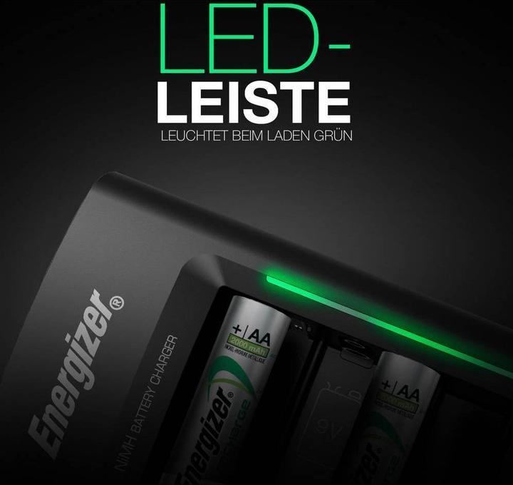 Produktbild Energizer Recharge Universal (1 Stk., 9V Block, AA, AAA, D, 2300 mAh, Ladegerät ohne Akku)