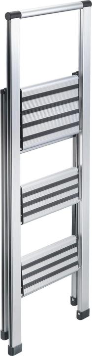 Produktbild technocraft Alu-Klappleiter SLIMSTER, 3 Stufen (Trittleiter, 99 cm)
