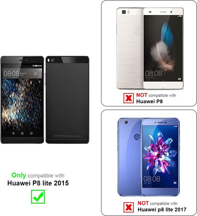Actual product image Cadorabo Case for Huawei P8 LITE 2015 with belt clip (Huawei P8 Lite)