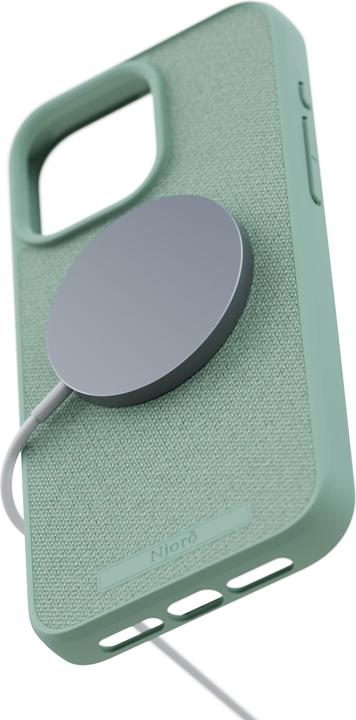 Actual product image Njord Hard Cover Fabric MagSafe Case Turquoise (Apple iPhone 15 Pro Max)