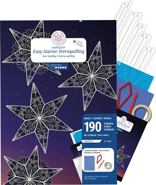 Produktbild Papier+ideen Easy Starter Quilling-Set "Stars"