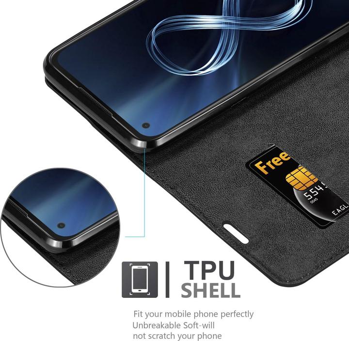 Produktbild Cadorabo Book Invis. Magnet Hülle (Asus Zenfone 8)