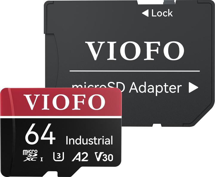 Viofo 64GB memory card (64 GB, microSDXC, U3, UHS-I)