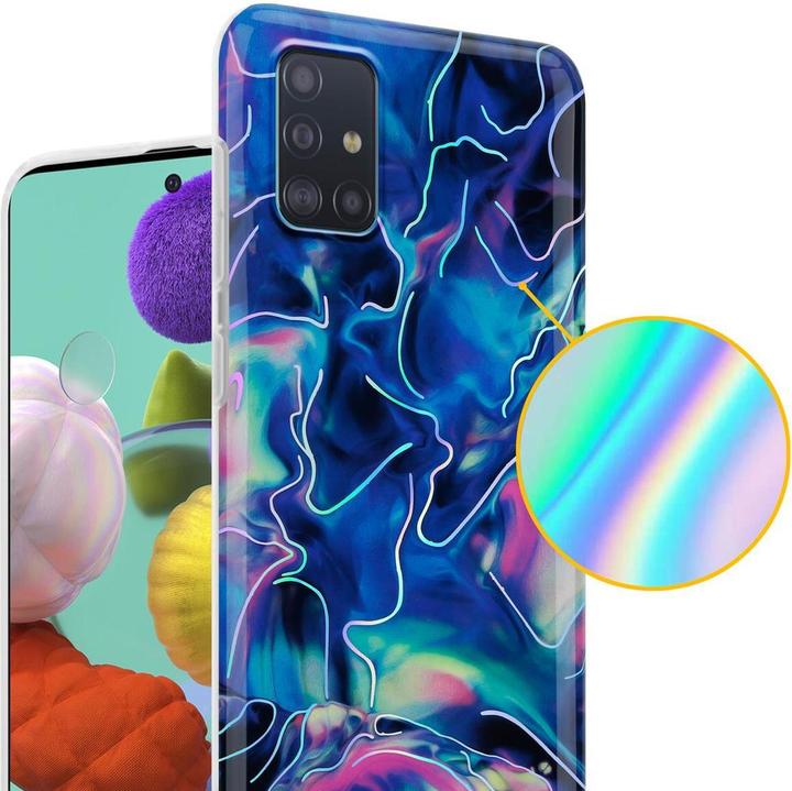 Actual product image Cadorabo IMD TPU Colorful Marble Cover (Samsung Galaxy M40s)