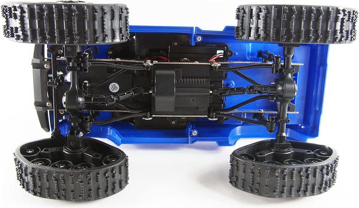 Actual product image Amewi RC AMX Pickup Truck RTR blue with wheels & chains 4WD (RTR Ready-to-Run)