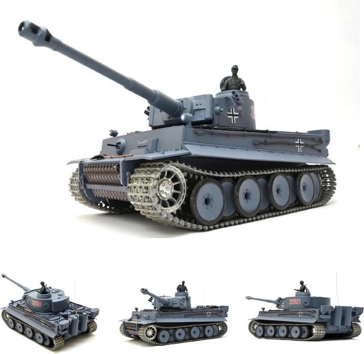 Produktbild Heng Long RC Panzer "German Tiger I"1:16 Mit Stahlgetriebe Und Metallketten -2,4Ghz Fernsteuerung- (RTR Ready-to-Run)