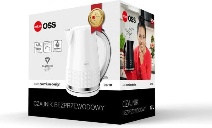 Productafbeelding Eldom C270B elektrische virdulys 1.7 L 2150 W (1.70 l, EU-stekker)