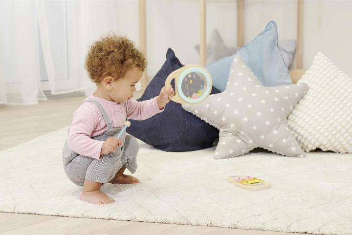 Produktbild Eichhorn Peppa Pig Holz-Musikset, 2-tlg. (Deutsch, Rumänisch, Niederländisch, Schweizerdeutsch, Slowakisch, Bulgarisch, Tschechisch, Slowenisch, Kroatisch)