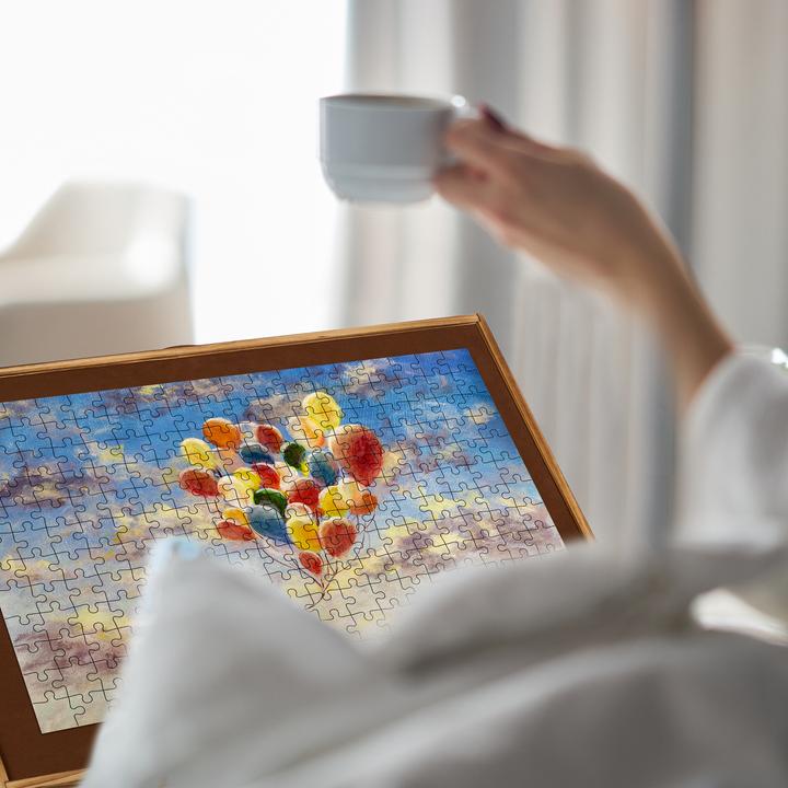 Image du produit Relaxdays Table de puzzle (1500 pièces)