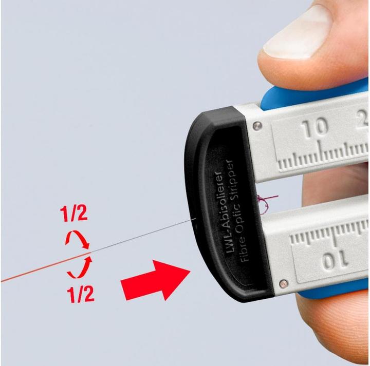 Image du produit Knipex Outil de dénudage pour câble à fibres optiques (190 mm)