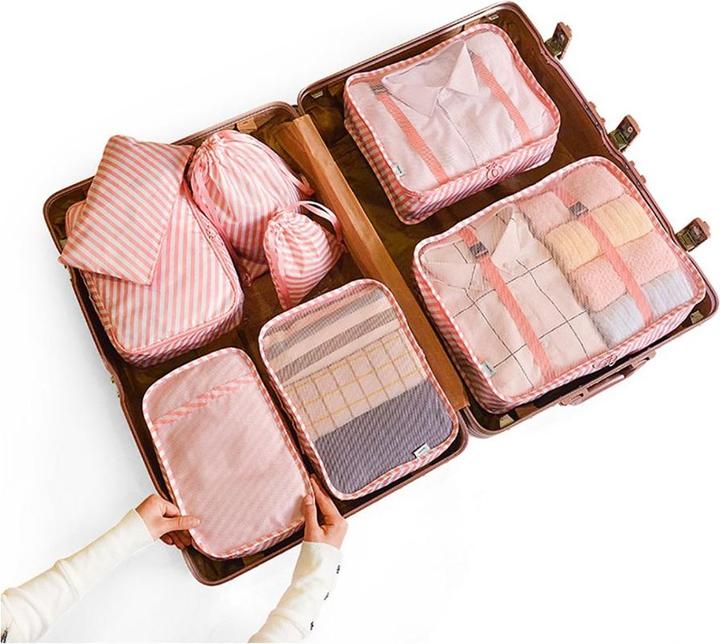 Noya Koffer Organizer Reisegepäck Kompressions Kleidertaschen 8in1 Set