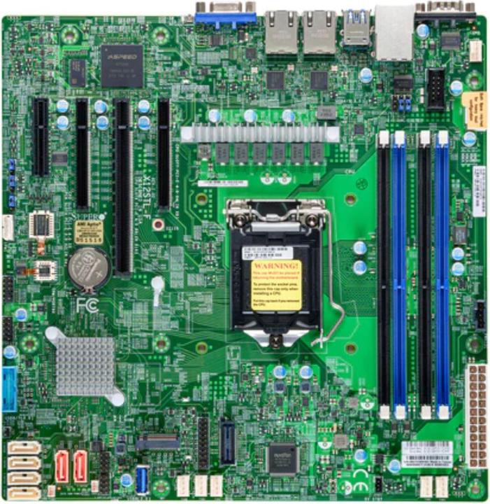 Actual product image Supermicro Server MB Super Micro MBD-X12STL-F-B LGA 1200/ATX/2xLAN (LGA 1200, Intel C252, mATX)