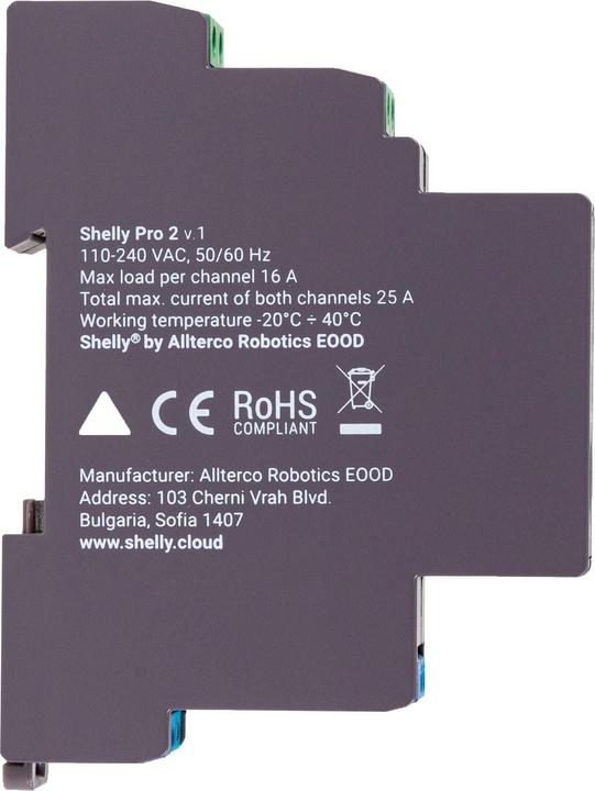 Immagine prodotto Shelly Pro 2 (Attuatore dell'interruttore)