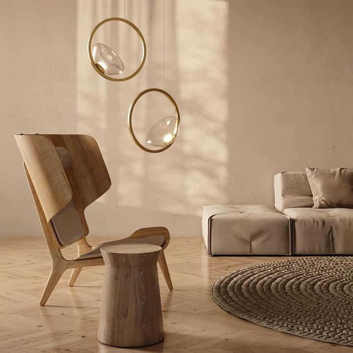 Immagine prodotto Maytoni Lunare LED Pendant Light, lampada a sospensione 5W in ottone bianco caldo (450 lm)