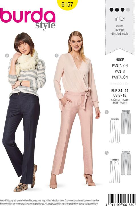 Image du produit Patrons Pantalon avec ceinture façonnée