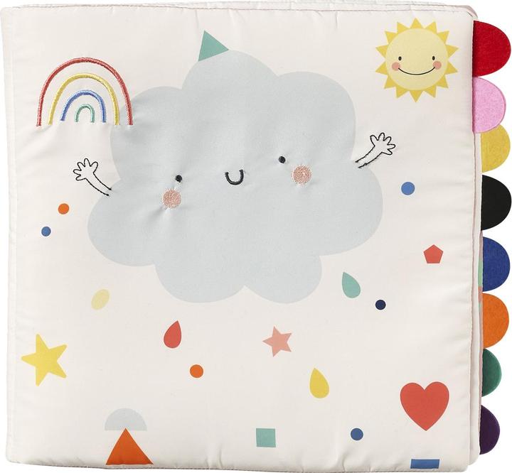 Actual product image Vertbaudet Baby activity cloth book, colours and shapes