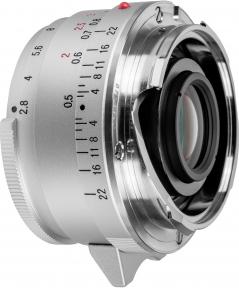 Actual product image Voigtländer Color-Skopar 28mm/2.8 VM II asph. silver (Leica M, full size)