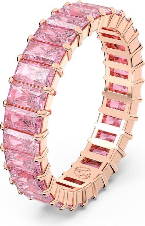 Produktbild Swarovski Matrix Ring Baguette Schliff Rosa Roségold (60)