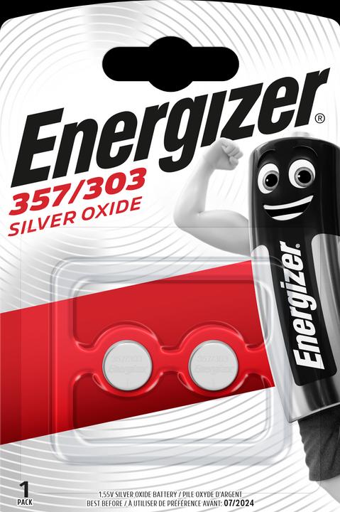 Produktbild Energizer 357/303 Silver Oxide (2 Stk., SR44, 138 mAh)