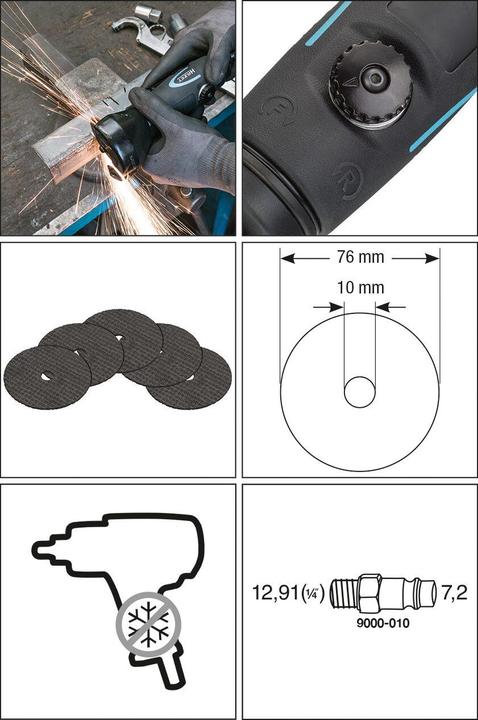 Actual product image HAZET Angle grinder 9033-10