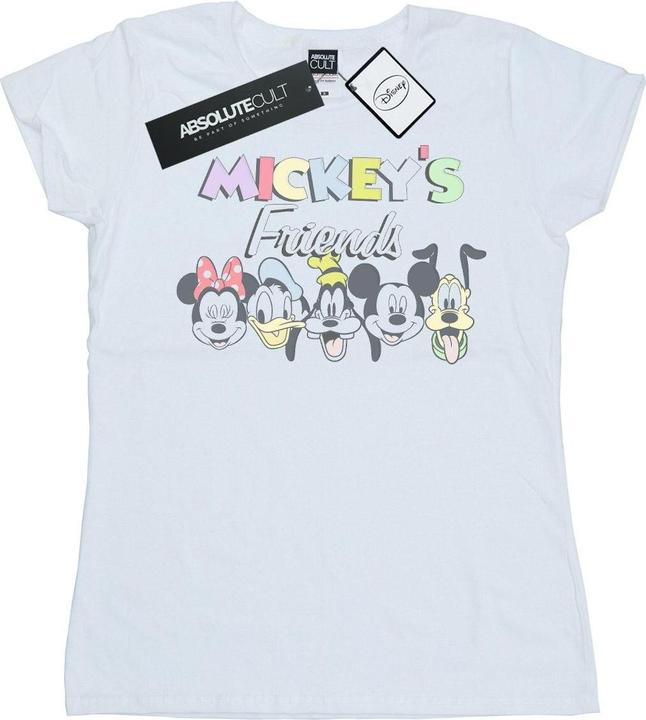Actual product image Disney Womens/Ladies Mickey Mouse Friends Faded Nostalgia Cotton T-Shirt (S)