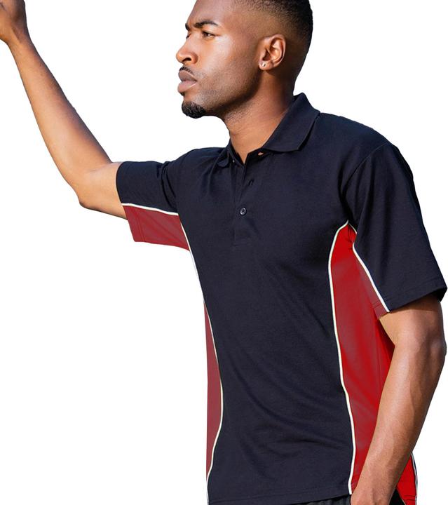 Actual product image Gamegear Track Piqué Polo Shirt Short Sleeve Inserts In Contrast Color (XS)