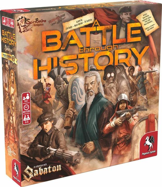 Immagine prodotto Pegasus 57702G - Una battaglia attraverso la storia - Il gioco da tavolo Sabaton (DE/EN/FR/IT/ES Edition) (Tedesco, Spagnolo, Francese, Inglese)
