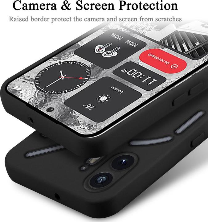 Actual product image Cadorabo Bumper Case for Nothing Phone 2 TPU Liquid Silicone Cover (Nothing Phone (2))