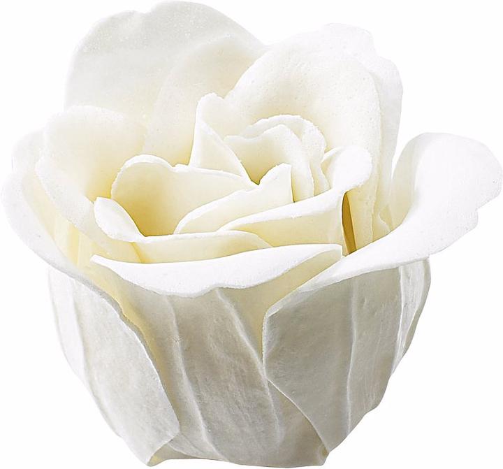 Image du produit Pearl 6 savons parfumés à la rose blanc crème dans une boîte cadeau (Lotion au savon)