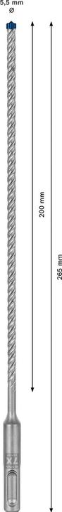 Productafbeelding Bosch Professional Zubehör Hamerboor EXPERT SDS plus 7X 1 stuk 5,50 mm Totale lengte 265 Plus stuks. (5,5 mm)